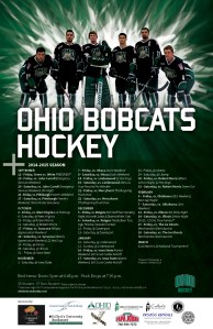 Ohio Bobcats Hockey Team Schedule Poster